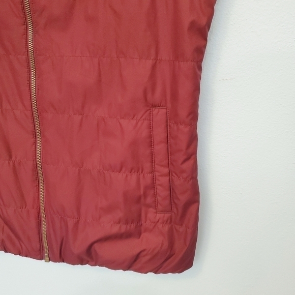 columbia Women's Vest Color Burgundy Size M - Picture 4 of 7